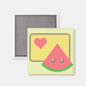 Kawaii Wassermelon-Magnet Magnet (Vorderseite/Rückseite)