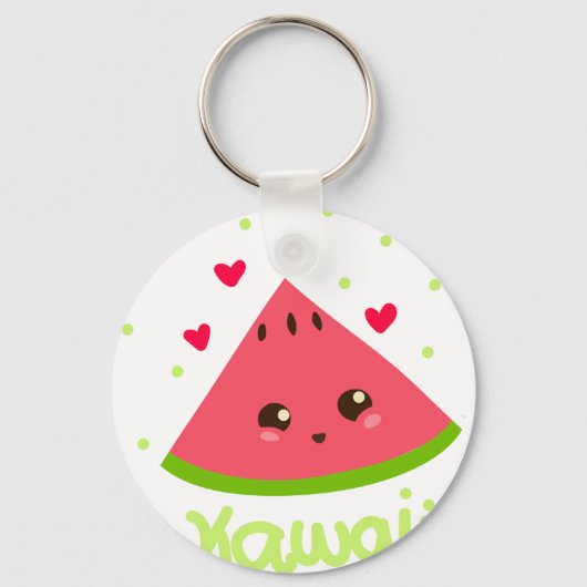 kawaii Wassermelon! Schlüsselanhänger (Vorderseite)