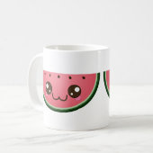 Kawaii Wassermelone Kaffeetasse (Vorderseite Links)