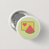 kawaii Wassermelone-Knopf-Abzeichen Button (Vorne & Hinten)