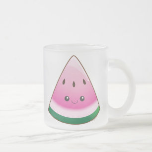 Kawaii Wassermelone Mattglastasse