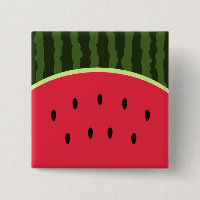 Kawaii Wassermelone-runder Knopf