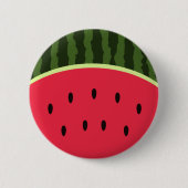 Kawaii Wassermelone-runder Knopf Button (Vorderseite)