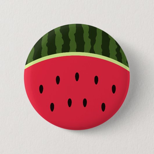 Kawaii Wassermelone-runder Knopf Button (Vorderseite)