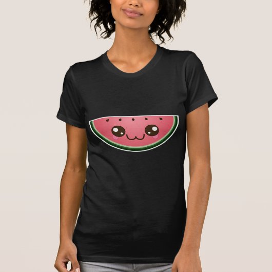 Kawaii Wassermelone T-Shirt (Vorderseite)