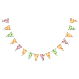 Kawaii Watercolor Fruchtsaft Slice Wimpelkette