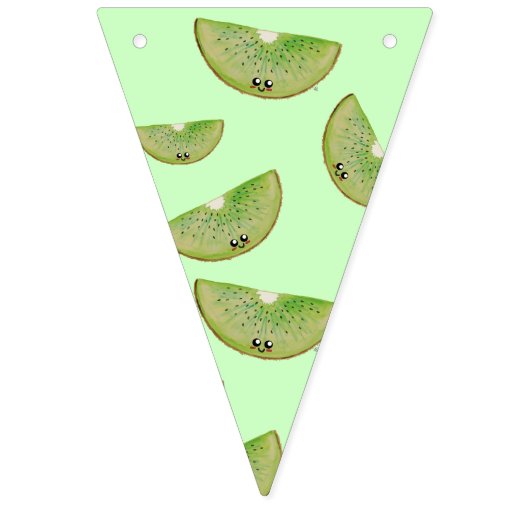 Kawaii Watercolor Fruchtsaft Slice Wimpelkette (Dritte Fahne)
