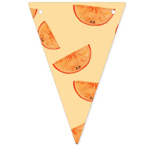 Kawaii Watercolor Fruchtsaft Slice Wimpelkette (Zweite Fahne)