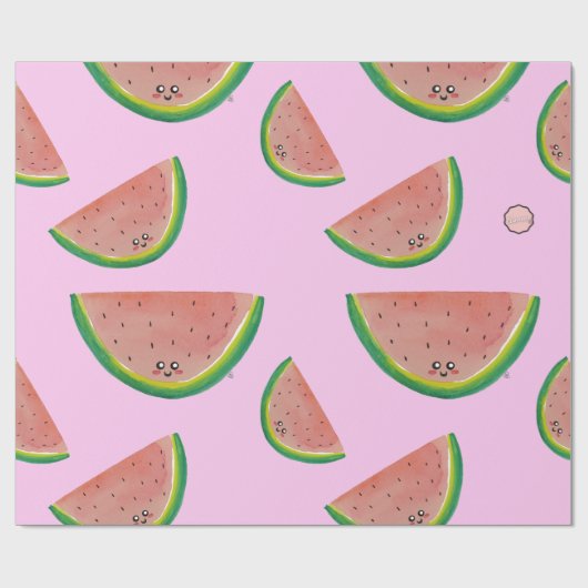 Kawaii Watercolor Geschenkpapier (Flach)