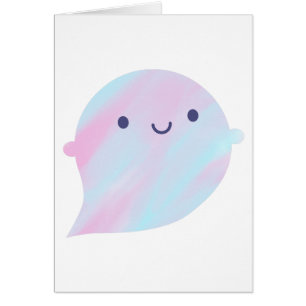 Kawaii Watercolor Ghost (Einhorn)