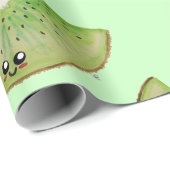 Kawaii Watercolor Kiwi Geschenkpapier (Rolleneckpunkt)