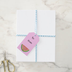 Kawaii Watercolor Watermelon Geschenkartikel Geschenkanhänger
