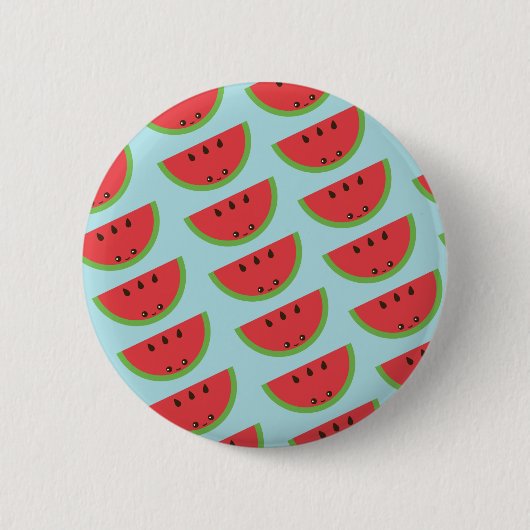 Kawaii Watermelon Button (Vorderseite)