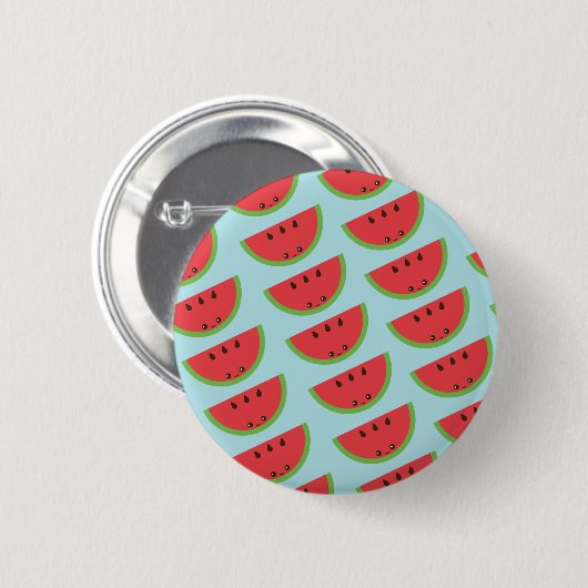 Kawaii Watermelon Button (Vorne & Hinten)