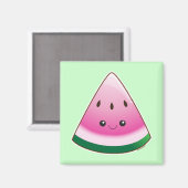 Kawaii Watermelon Magnet (Vorderseite/Rückseite)