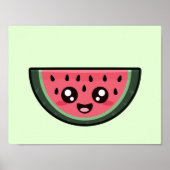 Kawaii Watermelon Poster (Vorne)