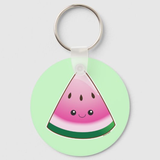 Kawaii Watermelon Schlüsselanhänger (Vorderseite)