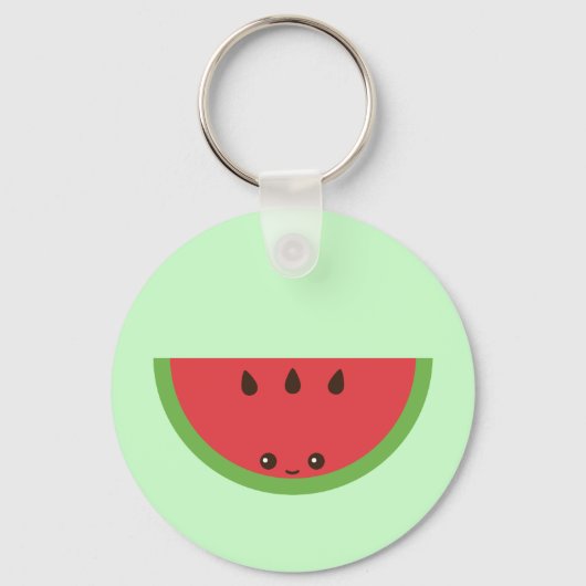 Kawaii Watermelon Schlüsselanhänger (Vorderseite)