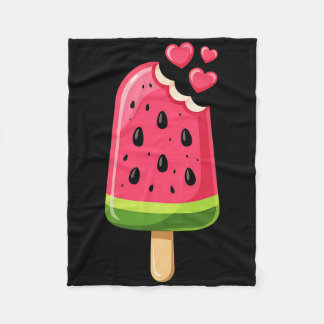 Kawaii Watermelon Slice Popsicle Summer Vacation F Fleecedecke