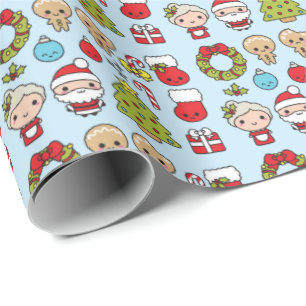 Kawaii Weihnachten Geschenkpapier