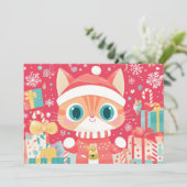 Kawaii Weihnachten Katze Festivals Geschenke Schne (Stehend Vorderseite)