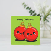 Kawaii Weihnachten – Minimal Feiertag  (Stehend Vorderseite)