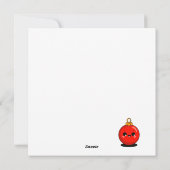 Kawaii Weihnachten – Minimal Feiertag  (Rückseite)