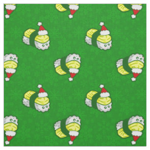 kawaii Weihnachten Tamago Sushi Santa Schneeflocke Stoff
