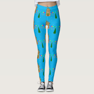 kawaii Weihnachts-Lebkuchenhäuschen Leggings