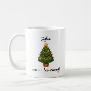 Kawaii-Weihnachtsbaum Lustiges Geschenk für den Fr Kaffeetasse