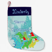 Kawaii Weihnachtsdrachen Kleiner Weihnachtsstrumpf (Vorderseite)