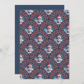 Kawaii Weihnachtsfox Kunst-Deco-Skulpturen Einladung (Vorne/Hinten)