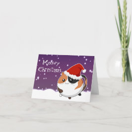 Kawaii Weihnachtskaliko-Miezekatzekatze Feiertagskarte