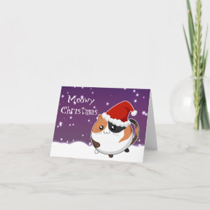 Kawaii Weihnachtskaliko-Miezekatzekatze Feiertagskarte
