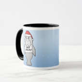 Kawaii Weihnachtsmanatis Tasse (Vorderseite Links)