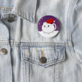 Kawaii WeihnachtsMiezekatzekatze Button (Beispiel)