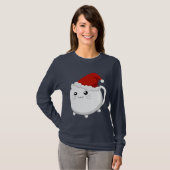 Kawaii WeihnachtsMiezekatzekatze T-Shirt (Vorne ganz)