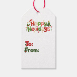 Kawaii-Weihnachtsschilder Geschenkanhänger