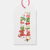 Kawaii-Weihnachtsschilder Geschenkanhänger (Rückseite)