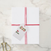 Kawaii-Weihnachtsschilder Geschenkanhänger (Mit Garn)