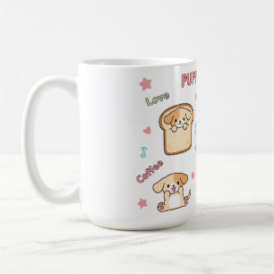 Kawaii Welppy Dream Illustration   Niedlicher Cart Kaffeetasse
