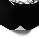 Kawaii White Voodoo Doll Funny Magic Toy Poster (Ecke)