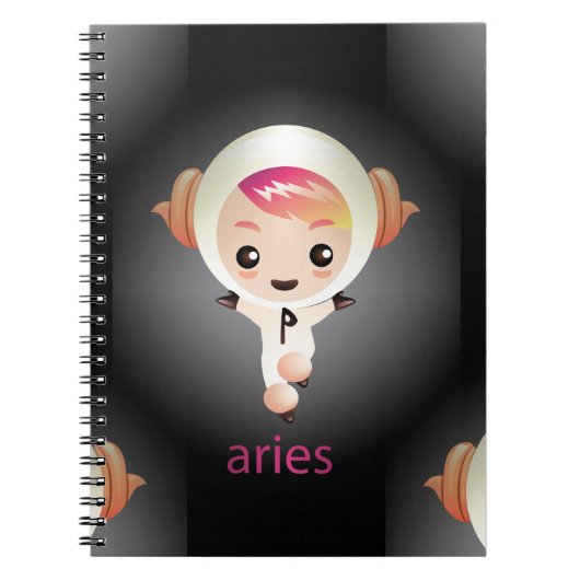 kawaii Widder Notizblock (Vorderseite)