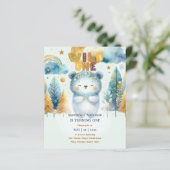 Kawaii WILD ONE 1. Geburtstag Boys BEAR Woodland (Stehend Vorderseite)