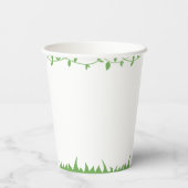 Kawaii Wild One Birthday Safari Jungle Animals Pappbecher (Rückseite)