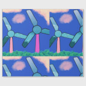 Kawaii Windmill Dreams Packpapier (Flach)