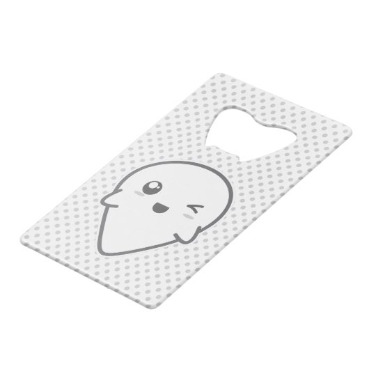 Kawaii Winking Ghost Bottle Opener Geldbeutel Flaschenöffner (Vorderseite Schrägansicht)