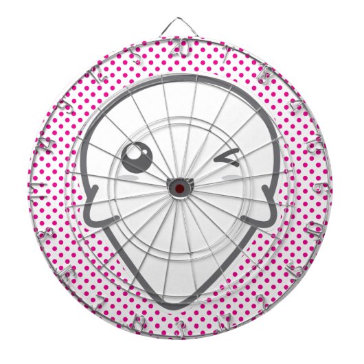 Kawaii Winking Ghost Dart Board Dartscheibe (vorne)