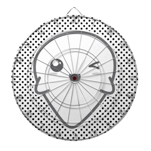 Kawaii Winking Ghost Dart Board Dartscheibe (vorne)