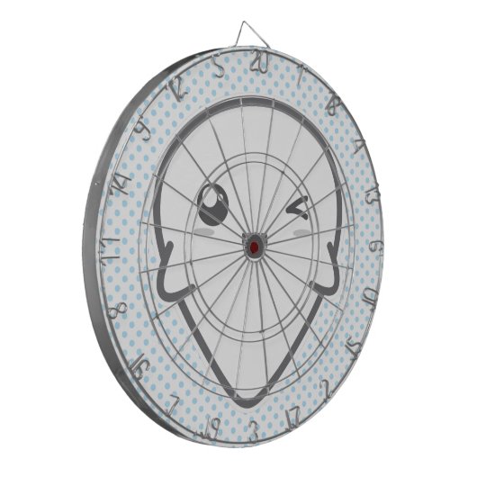 Kawaii Winking Ghost Dart Board Dartscheibe (Vorderseite Links)